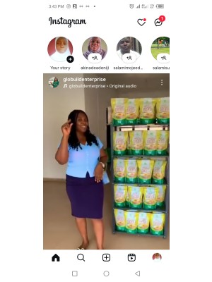 Latifat Salami, Globuild Enterprise - Soy Pap Priduction